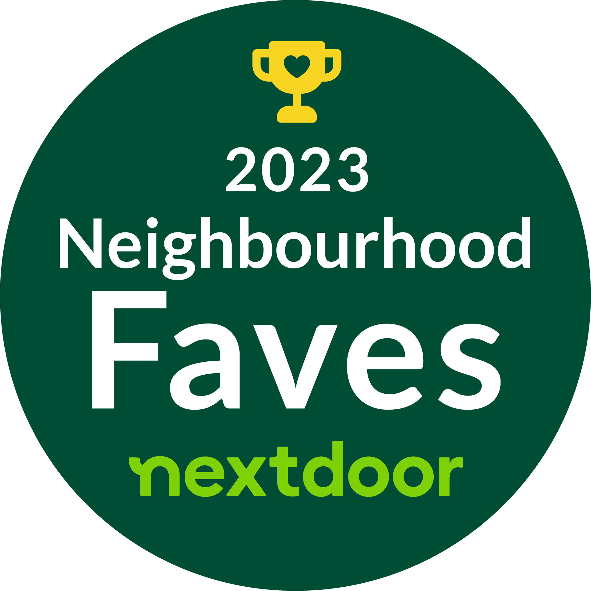 Nextdoor Neighborhood Fave 2023